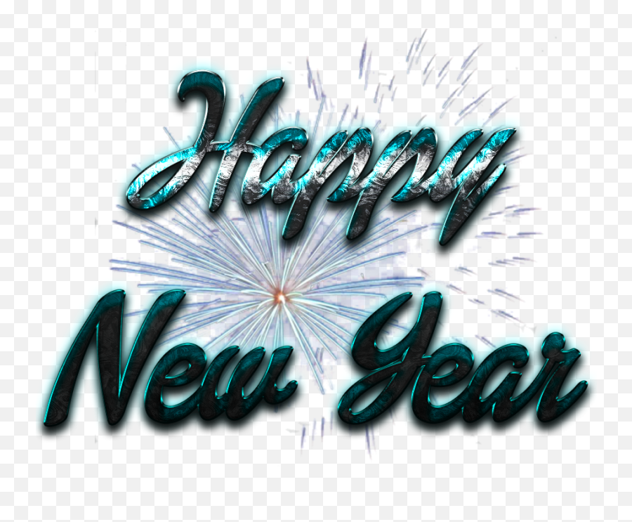 Happy New Year Word Art Transparent Image Png Arts - Language Emoji,New Year Png