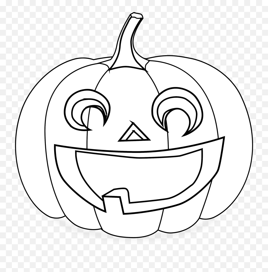White Smiley Pumpkin Clipart Black - O Lantern Clipart Jack Halloween Pumpkin Black Emoji,Pumpkin Clipart Black And White