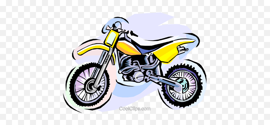Dirt Bike Motorcycle Royalty Free - Dirt Bike Clipart Yellow Emoji,Dirt Bike Clipart