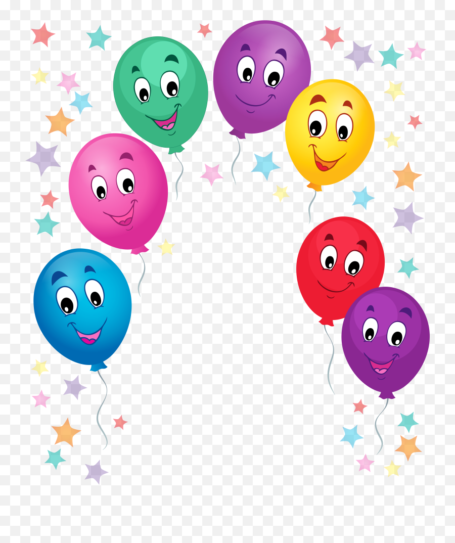 Cartoon Balloon Border - Cartoon Decoration Emoji,Balloon Border Clipart