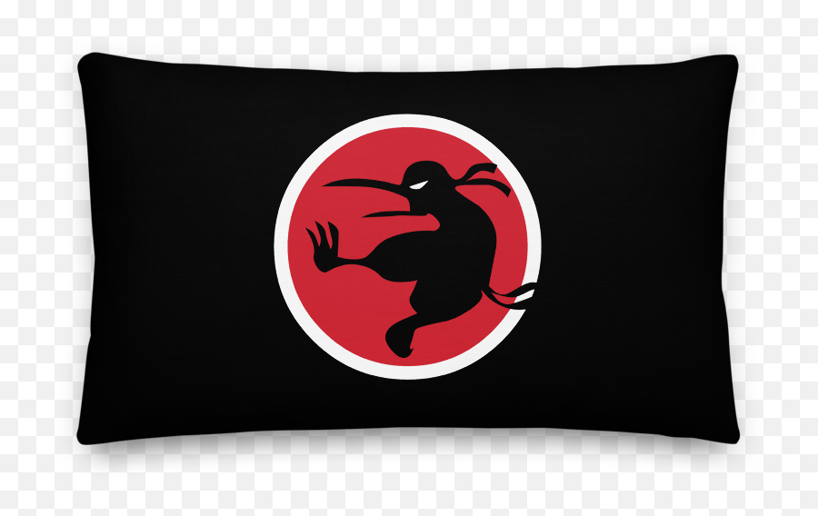 Ninja Kiwi Logo Premium Pillow - Ninja Kiwi Emoji,Kiwi Logo