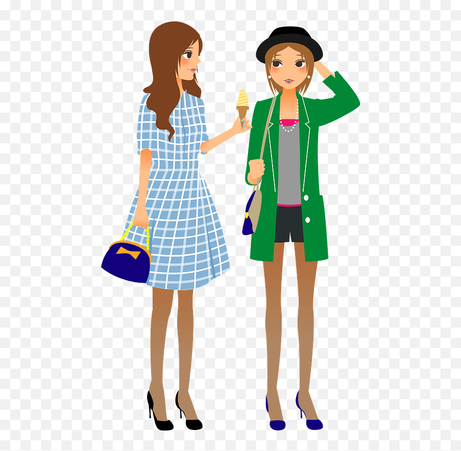 Women As Friends Clipart - Standing Around Emoji,Friends Clipart