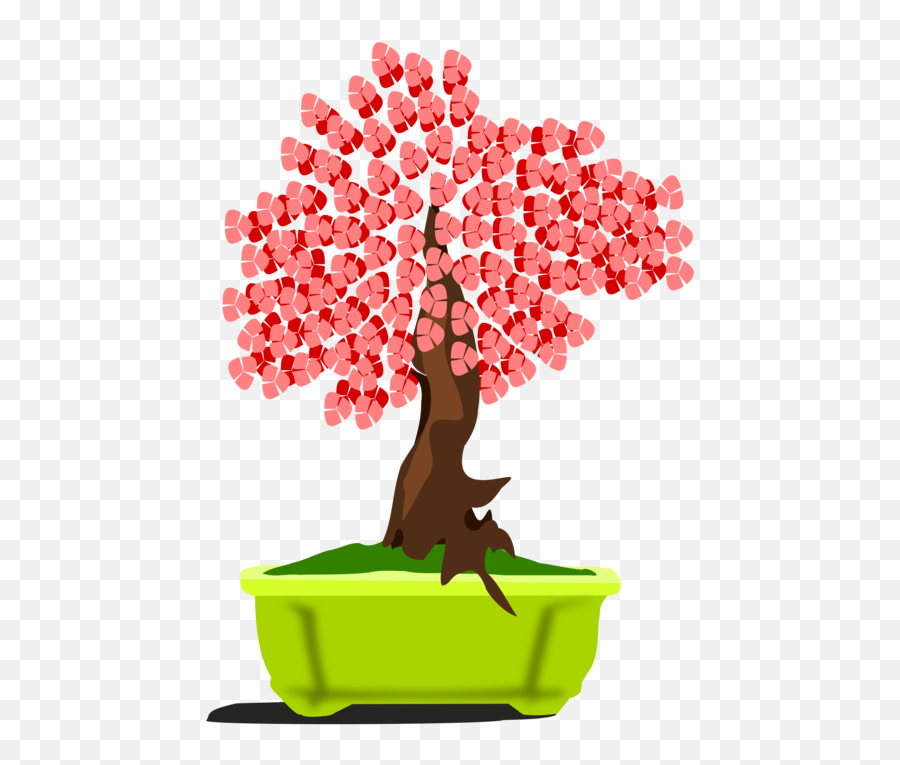Download Tree Bonsai Flowerpot Houseplant Wood - Tree Bonsai Emoji,Bonsai Tree Clipart