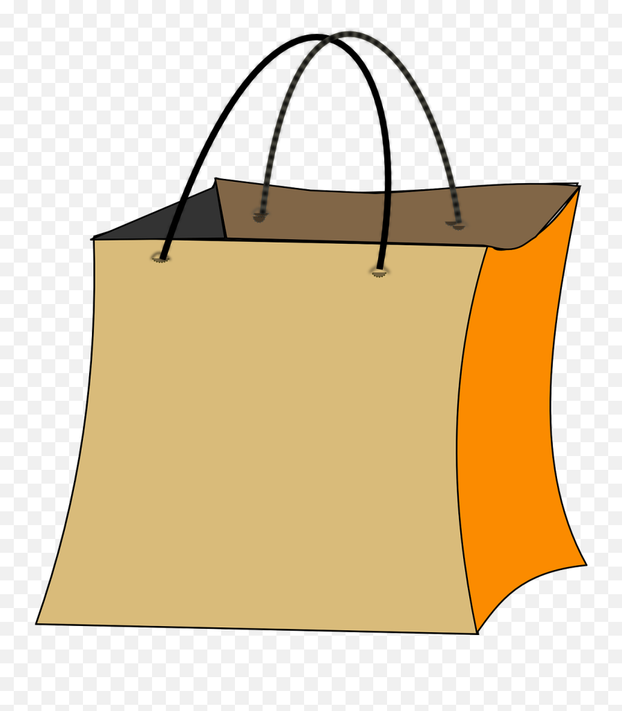 Bag Shopping Orange Yellow Big Png Picpng Emoji,Grocery Bag Clipart