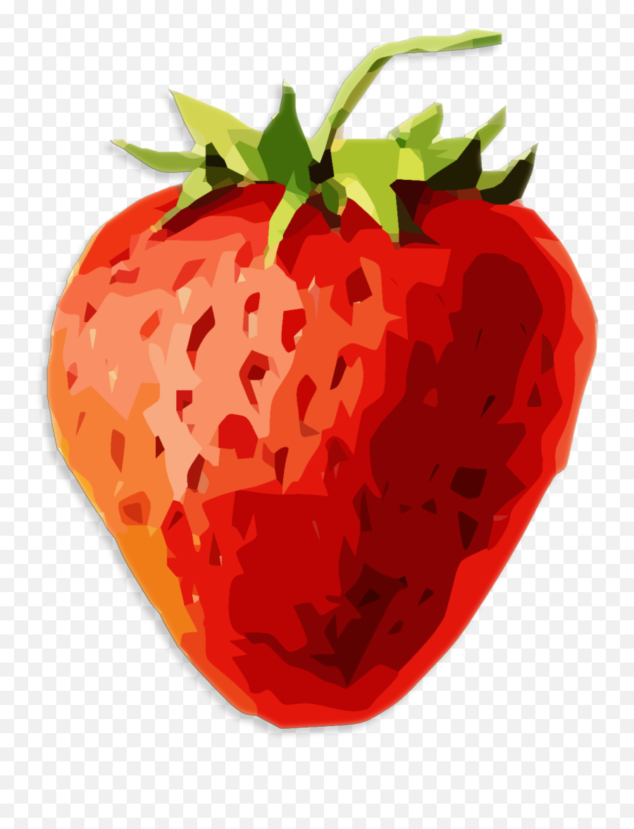 Clipart Picture Of Healthy Strawberry - Strawberry Painting Png Emoji,Healthy Clipart