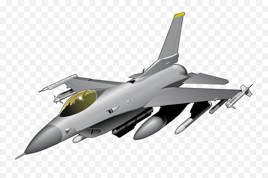 F16 Jet Fighter Vector Png Clipart - Transparent Background Jet Clipart Png Emoji,Jet Clipart