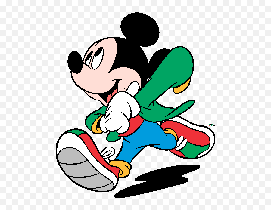 Mickey Mouse Clipart 1 Best Blog Free Image - Mickey Run Emoji,Mouse Clipart
