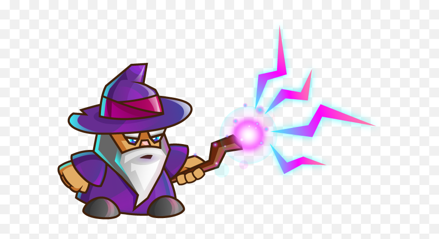 Purple Clipart Wizard - Cast A Spell Png Emoji,Wizard Clipart