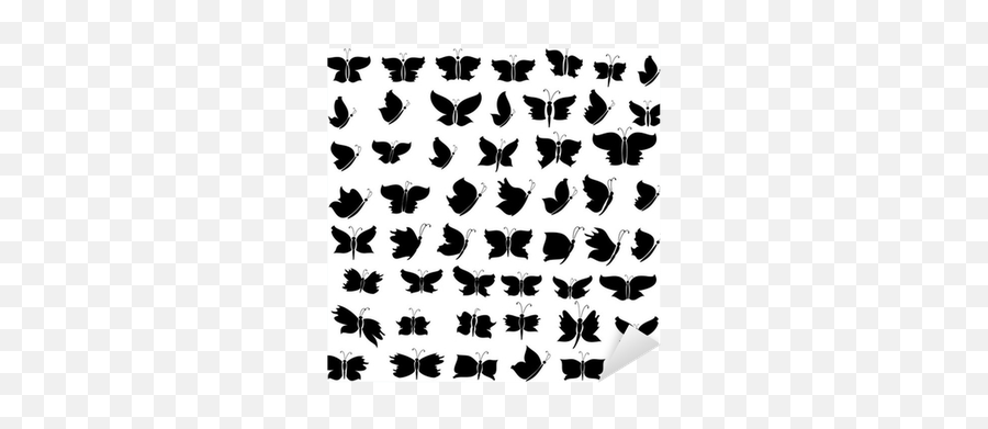 Butterfly Silhouette Sticker U2022 Pixers - We Live To Change Silhouette Flower Butterfly Vector Emoji,Butterfly Silhouette Png