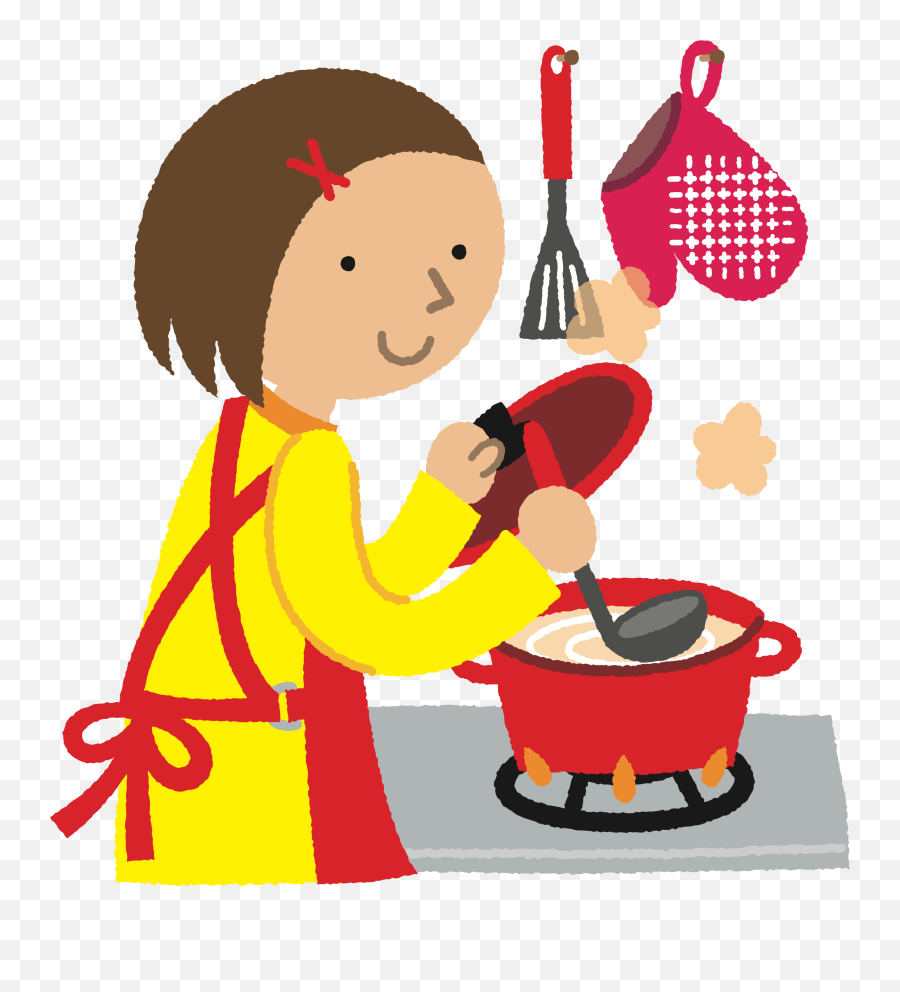 Clipart Woman Kitchen Clipart Woman - Cooking Clip Art Gif Emoji,Kitchen Clipart