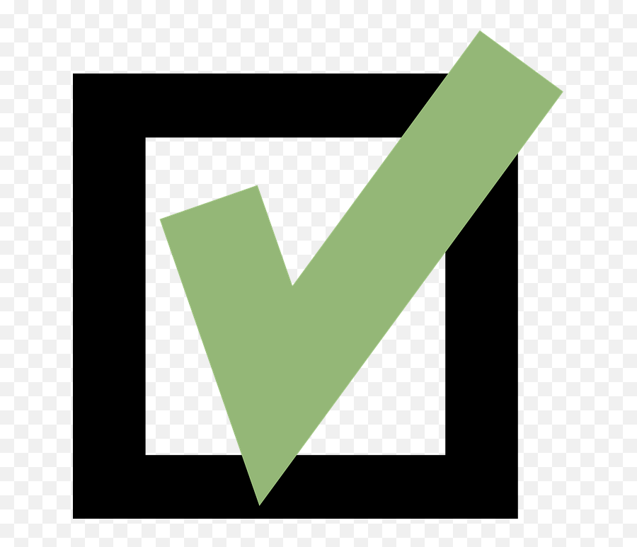 Check Mark Box Green - Free Vector Graphic On Pixabay Check Clipart Emoji,Check Mark Symbol Png