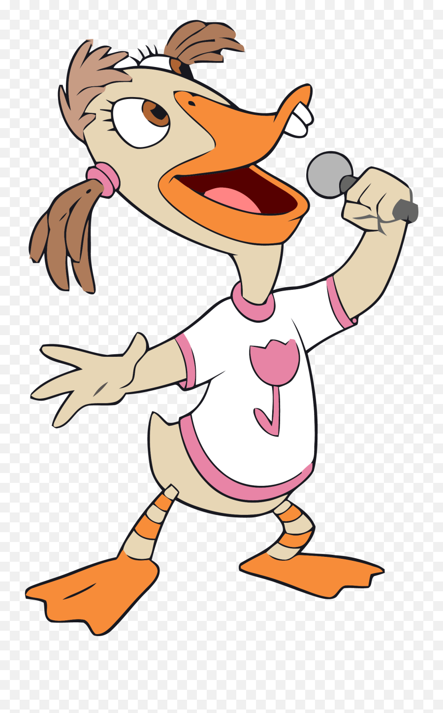 Abby Mallard Song Clipart Png - Chicken Little Transparent Abby Mallard Chicken Little Png Emoji,Chicken Little Png