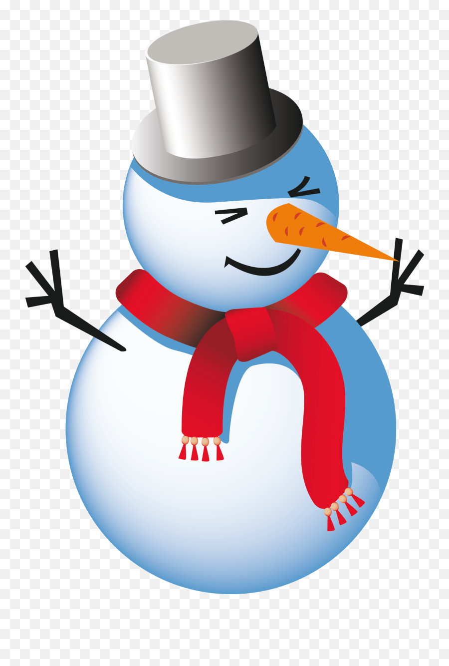 Snowman Clipart - Cartoon Snowman Transparent Background Emoji,Snowman Clipart