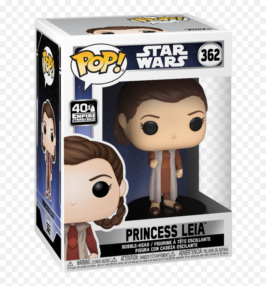 Star Wars Empire Strikes Back Leia Bespin Pop Vinyl Figure - Star Wars Princess Leia Funko Pop Emoji,Empire Strikes Back Logo