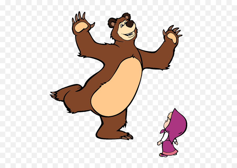 Masha Bear - Masha And The Bear Clipart Full Size Png Emoji,Bear Clipart Png