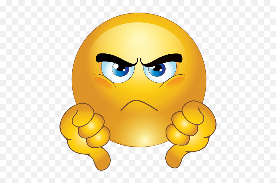 Annoyed Smiley Emoticon Clipart Royalty Emoji,Thumbs Down Emoji Transparent