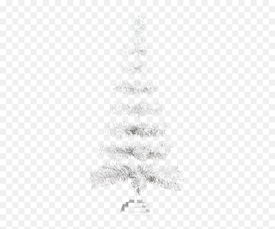 Tinsel Christmas Tree Png Transparent - Vertical Emoji,Christmas Tree Png