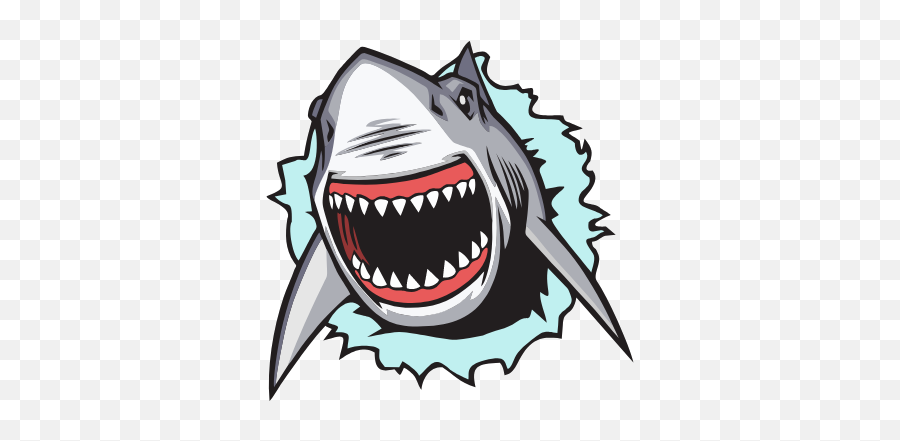 Shark Attack - Decals By Csrtspeedwired Community Gran Emoji,Shark Tooth Clipart