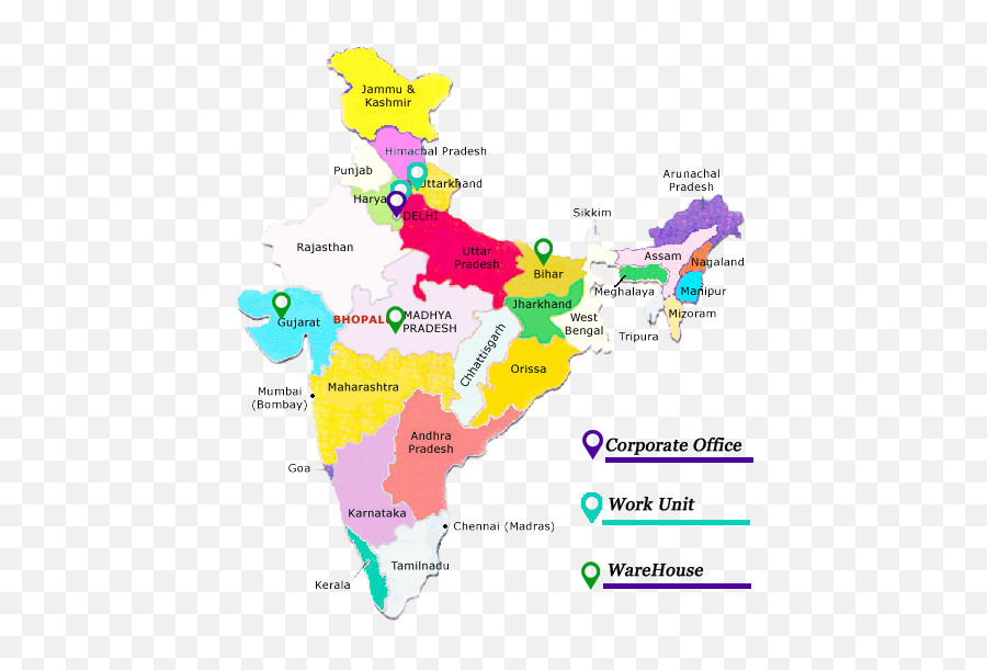 Network Emoji,India Map Png