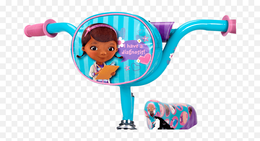 Download Disney Doc Mcstuffins Girlsu0027 Bike With Blue Bag Emoji,Doc Mcstuffin Clipart