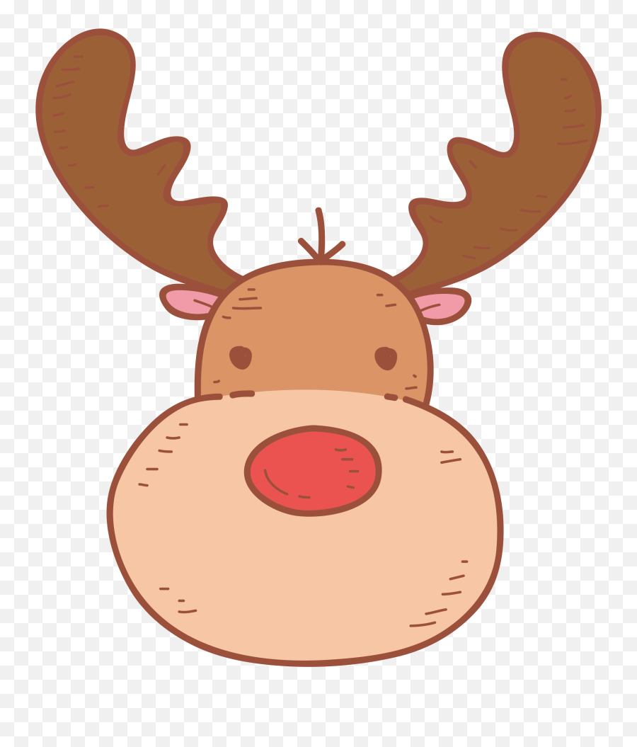 Clip Art Head Neck Vertebrate Graphics Deer - Cute Christmas Emoji,Neck Clipart