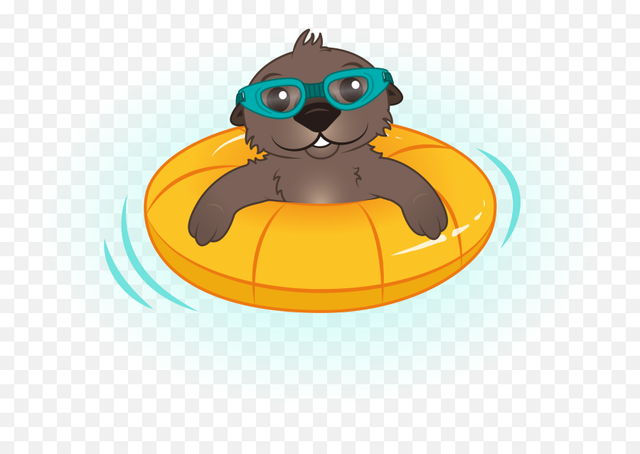 Clipart Swimming Sea Otter Picture 692348 Clipart Swimming - For Swimming Emoji,Otter Clipart