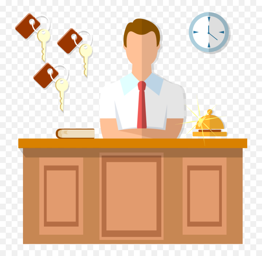 Apex Property Management System - Front Office Manager Cartoon Emoji,Hotel Clipart