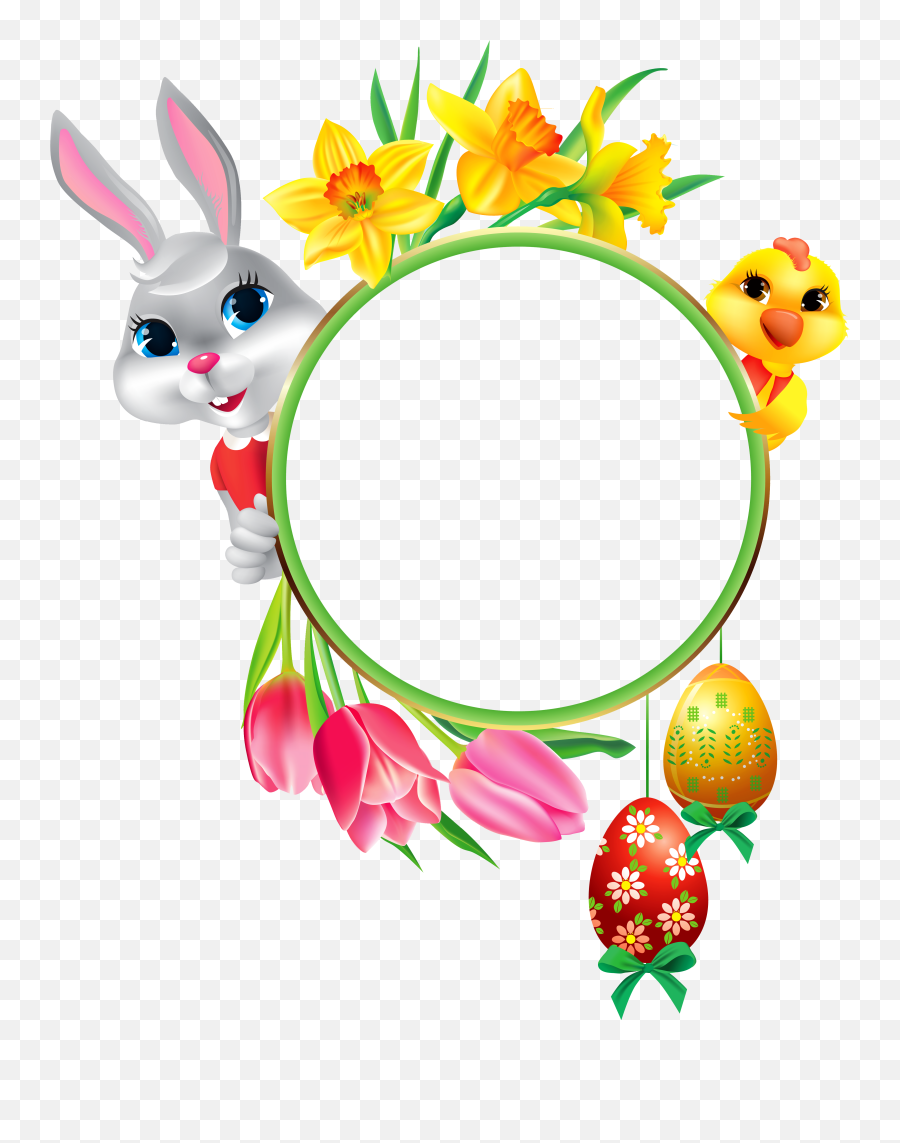 Free Easter Cliparts Frame Download - Transparent Photo Frame Easter Emoji,Easter Clipart Free