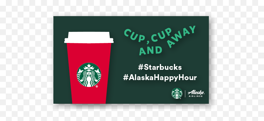 Alaska Airlines Starbucks U2014 Nichelle Reyes Design - Drink Lid Emoji,Starbucks Png