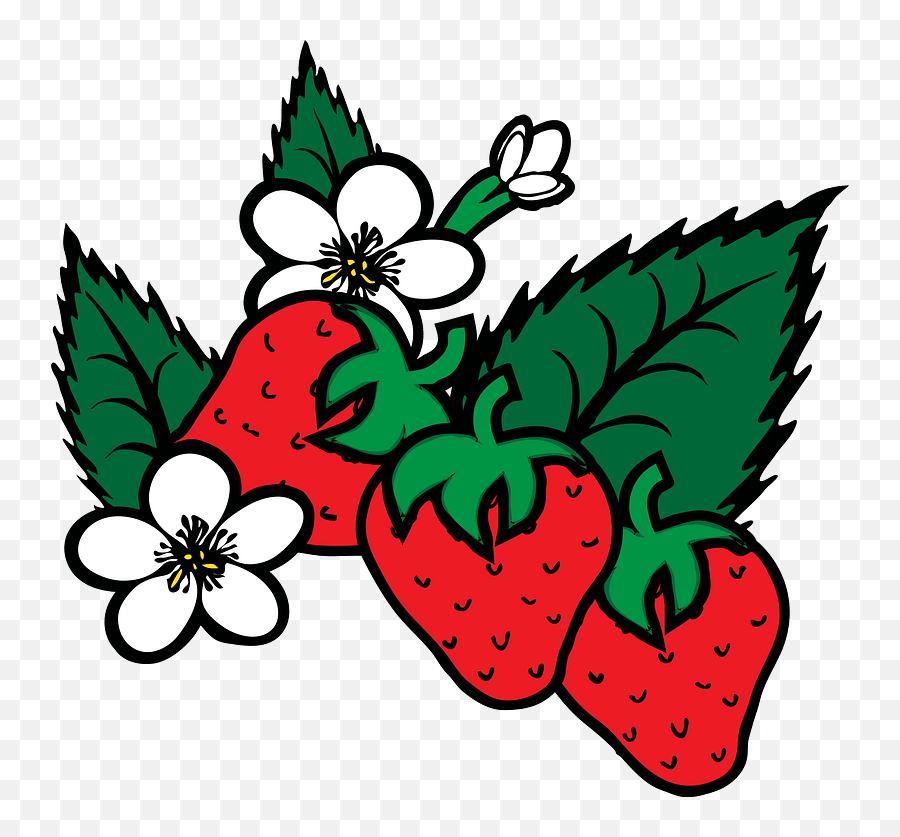 Clipart For Strawberry - Strawberry Clip Art Emoji,Strawberry Clipart