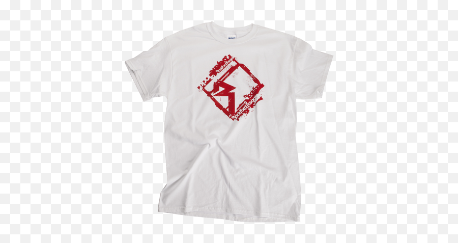White T - Shirt W Red And Black Rf Graphic Xl Audio Shirt Rockford Fosgate T Shirts Emoji,Red And Black Logo
