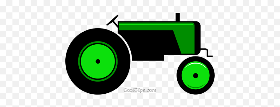 Farm Tractor Royalty Free Vector Clip Art Illustration - Locking Hubs Emoji,Tractor Clipart