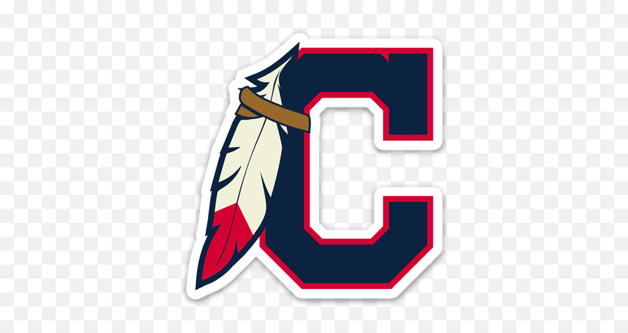 Logo With Feather Die - Cleveland Indians Logo With Feathers Emoji,Cleveland Spiders Logo