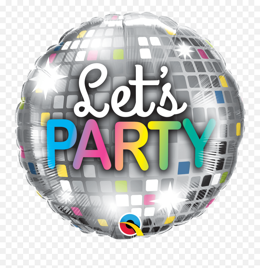 Lets Party Disco Ball Balloon Emoji,Disco Ball Transparent