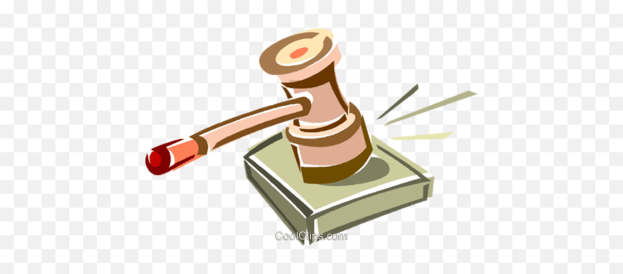 Judges Gavel Royalty Free Vector Clip - Disciplinary Action Clipart Emoji,Gavel Clipart