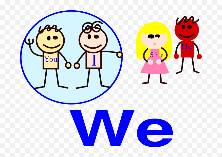 Pronoun We - Pronouns Clip Art Emoji,We The People Clipart