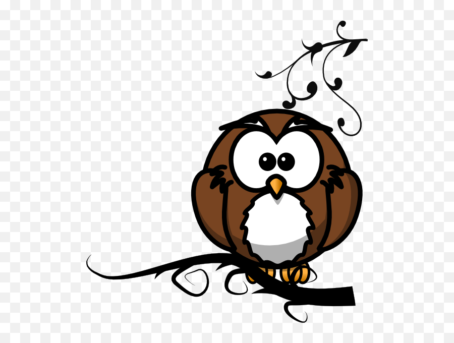 Owl On Branch 2 Clip Art At Clkercom - Vector Clip Art Emoji,Innocent Clipart