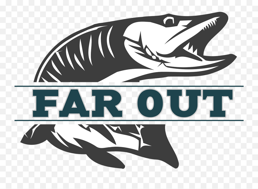 Far Out Fly Fishing Logo - Fish Emoji,Fishing Logo