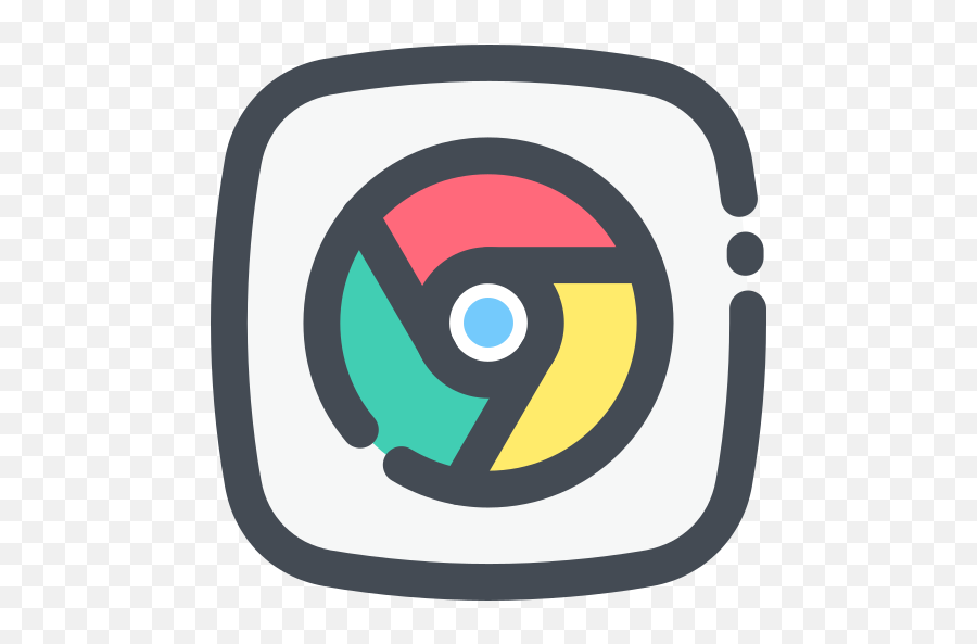 Social Media Logo Chrome Free Icon Of Social Media - Medios De Comunicacion Logo Emoji,Social Media Logos
