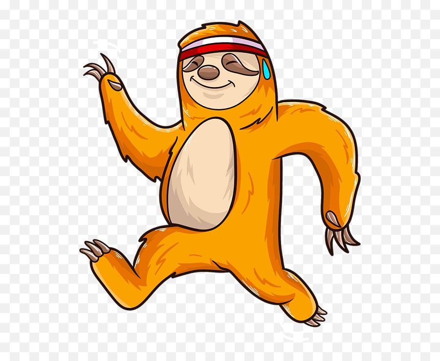 Funny Sloth Running Sweating Headband Athlete Iphone 12 Case Emoji,Athlete Clipart