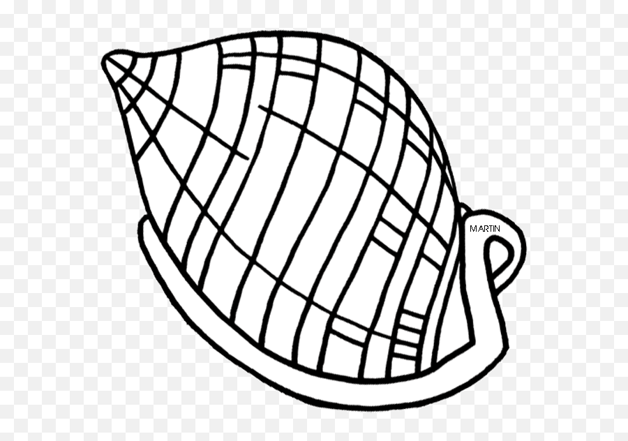Shell Clip Art - Scotch Bonnet Shell Black And White Emoji,Shell Clipart