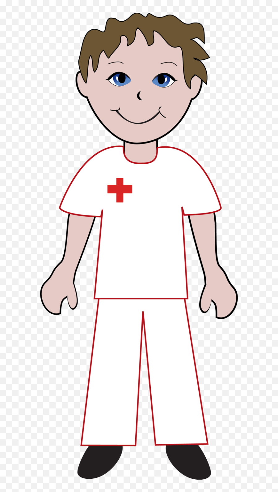 Free Clip Art School Nurse Clipart - Boy Nurse Clipart Black And White Emoji,Nurse Clipart