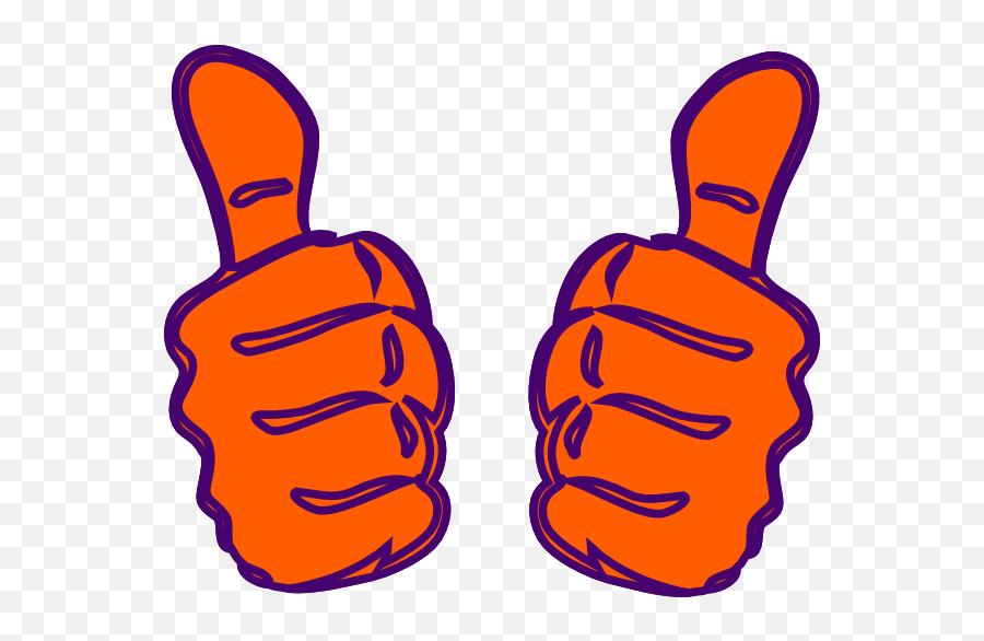 Purple Blue At Clkercom Vector Clipart - Clip Art Two Thumb Up Emoji,Thumbs Up Clipart