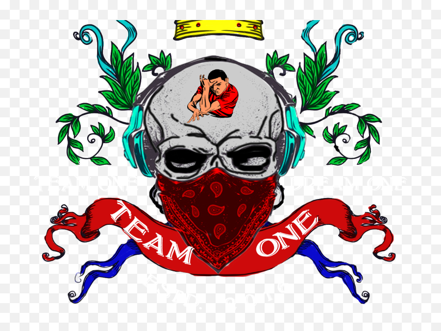 Raju Beshra Dribbble - Scary Emoji,Team Skull Logo