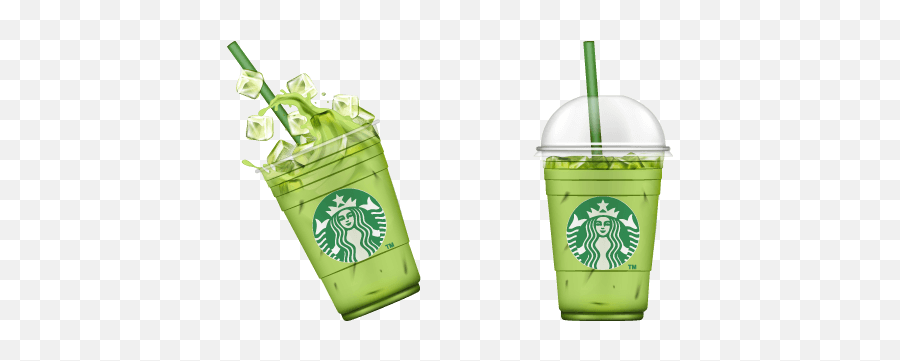 Starbucks Iced Matcha Green Tea Latte Cursor U2013 Custom Cursor - Starbucks Iced Matcha Latte Emoji,Starbucks Png