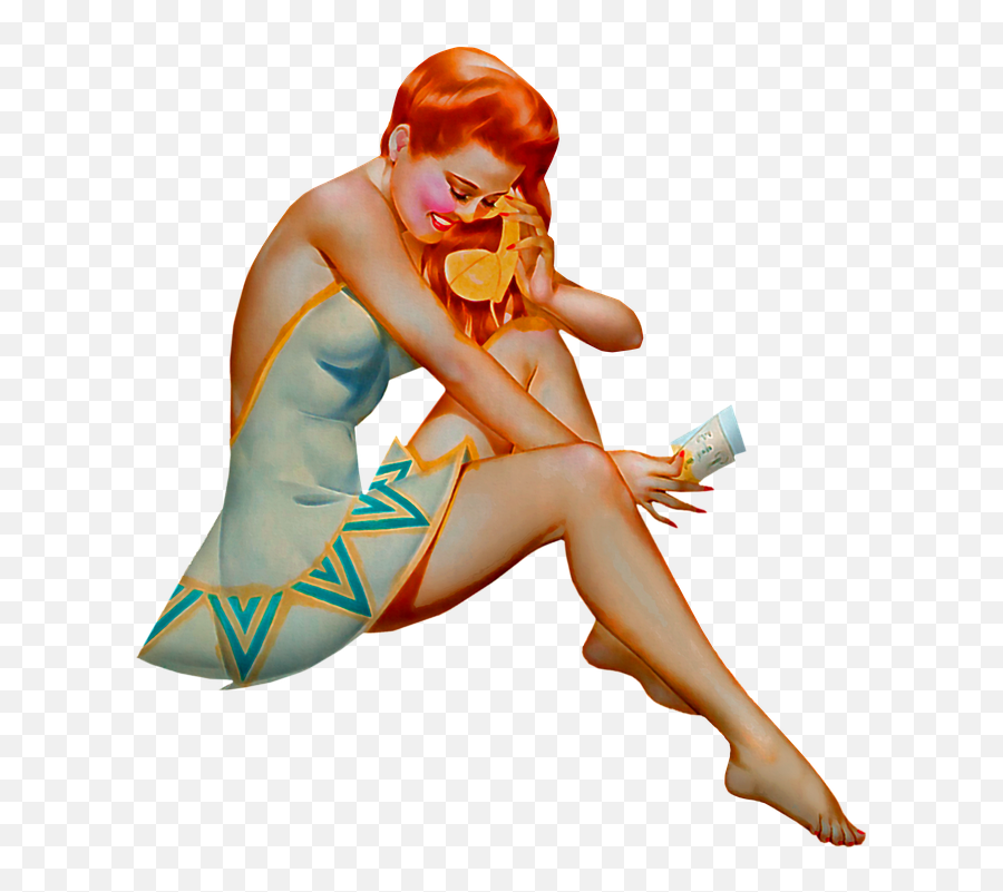 Pin Up Girl Retro Woman - Femme Rétro Emoji,Vintage Png