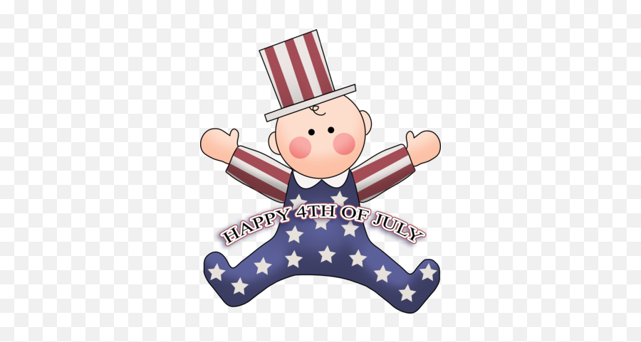 Image 4th Of July Baby 4th Of July Clip Christartcom - Fictional Character Emoji,Happy 4th Of July Clipart