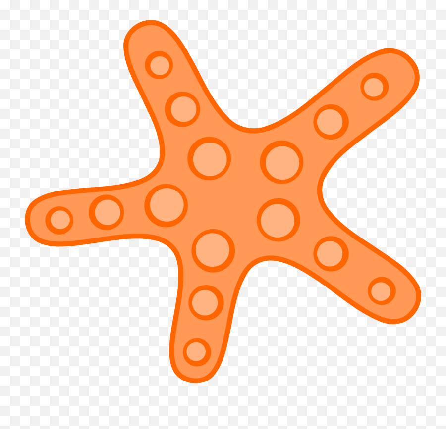 Starfish Clipart - Transparent Starfish Cartoon Png Emoji,Starfish Clipart