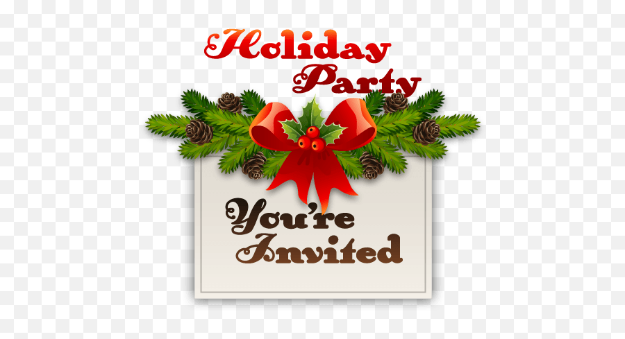 Clip Art Library - Holiday Party You Re Invited Emoji,You're Invited Clipart