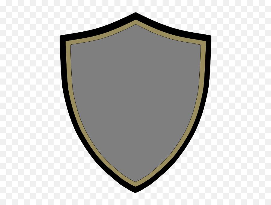 Shield Drawing Logo - Black Shield Png Download 504598 Solid Emoji,Gold Shield Png